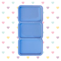 Molde para Chaveiro Plaquinha Retângulos (8cm) - 3 cavidades