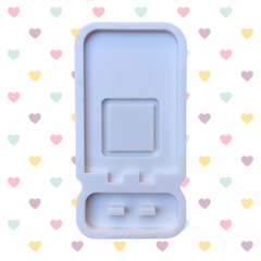 Mini Placa Pix QR Code Pequena - Retangular com Base (9cm)