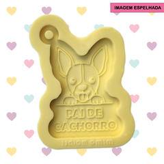 Molde de Chaveiro (5cm) PAI de Cachorro - Pai de Pet Chihuahua Pinscher - Dia dos Pais