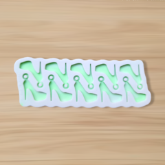 Molde Sapato de Salto Alto (2,5cm) - 10 cavidades - Mini Pingentes