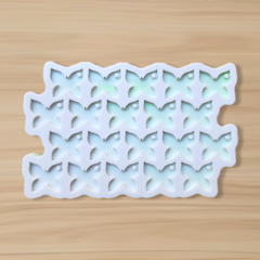 Molde Borboleta (2,5cm) - 20 cavidades - Mini Pingentes - com furo