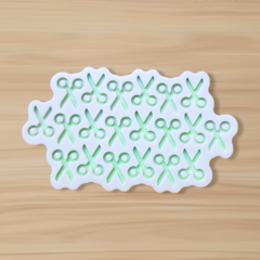 Molde Tesoura (2,5cm) - 20 cavidades - Mini Pingentes - Costura Costureira