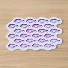 Molde Boca Boquinha Batom (2,5cm) - 24 cavidades - Mini Pingentes