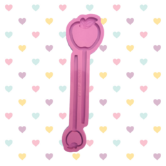 Molde de Caneta Slim Shaker Maçã Pequena e Grande BIG - 2 cavidades (6mm)