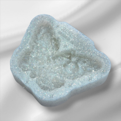 Molde Borboleta (6cm) com efeito de pedras grandes - Textura de Pedras com Efeito Cristal