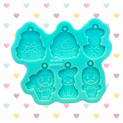 Molde de Mini Pingentes Paleta de Páscoa - 6 cavidades 2,5cm - comprar online