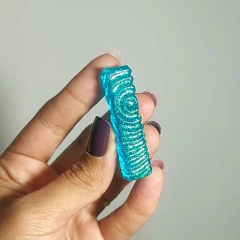 Letra Avulsa - Alfabeto Oceano 3D - Letras de 5cm - Molde texturizado - Escolha a Letra na internet