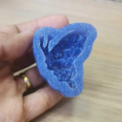 Molde Borboleta Lateral (4,5cm) com efeito de pedras grandes - Textura de Pedras com Efeito Cristal na internet