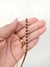 STRASS EM METRO - PP32 VIOLETA - 1 METRO (DOURADO) - (21320-3)