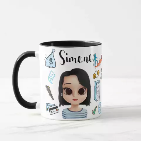 Caneca Bancário Financiarias com Nome e Avatar Personalizado