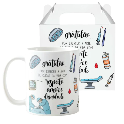 Caneca Medicina Presentear Médicos Pronta Entrega