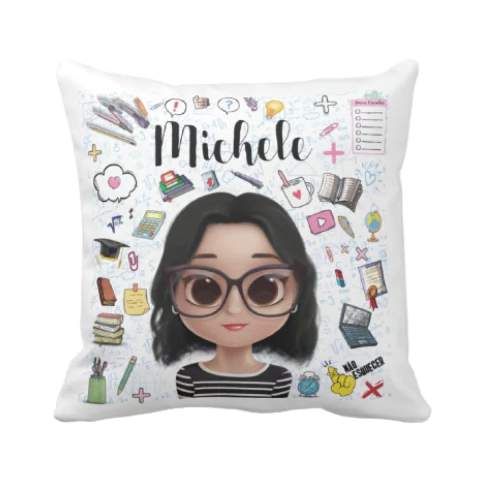 Almofada Decorativa Escola Presente Criativo Aluno Estudante