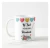 Caneca Personalizada Criativa Artesã Tricô com o Nome Branca