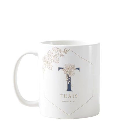 Caneca Feminina Presente com Inicial do Nome e Profissão