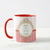 Caneca Convite Padrinho Crisma Batizado Brasão Vermelho