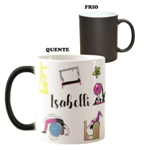 Caneca Mágica Personalizada com Nome Professor de Pilates