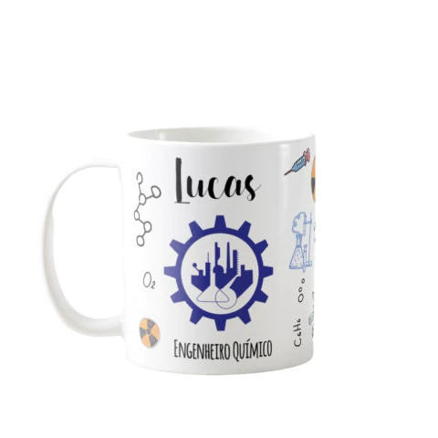 Caneca Personalizada Engenharia Química com Nome