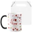 Caneca Mágica Presente Criativo Romântico Corações Eu Te Amo - comprar online