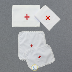 Bolsa Viático Sanguíneo Corporal Ministro Eucaristia - Modelo Off White: Peixes e Pão - comprar online