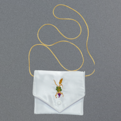 Bolsa Viático Sanguíneo Corporal Ministro Eucaristia - Modelo Branco: Uva