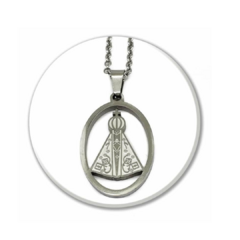 Colar de Nossa Senhora Aparecida Vazado - Aço Inox na internet