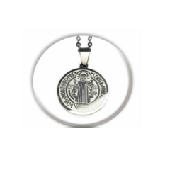 Colar Masculino de São Bento- Aço Inox - Silvana Mantos