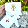 Kit Bolsa Viático Sanguíneo e Corporal JHS + Teca Prata Cordeiro