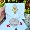 Kit Bolsa Viático JHS - Sanguíneo e Corporal + Teca Pão e Vinho Prata