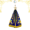 Imagem de Nossa Senhora Aparecida Completa de 18cm - Modelo Azul Royal