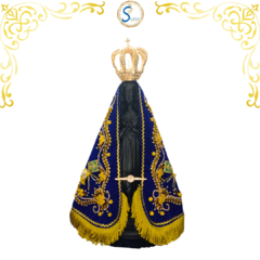 Imagem de Nossa Senhora Aparecida Completa de 40cm - Réplica da Oficial da Basílica Velha 2023