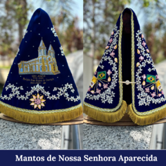 Manto Nicho Original PERSONALIZADO com Igreja bordada - 38cm - comprar online