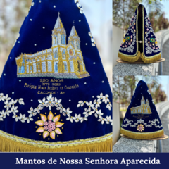 Manto Nicho Original PERSONALIZADO com Igreja bordada - 38cm na internet