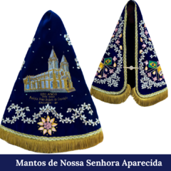 Manto Nicho Original PERSONALIZADO com Igreja bordada - 38cm