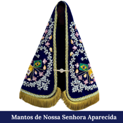 Manto Nicho Original PERSONALIZADO com Igreja bordada - 38cm - loja online