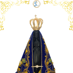 Imagem de Nossa Senhora Aparecida Completa de 40cm - Réplica da Oficial da Basílica Velha 2023 - comprar online