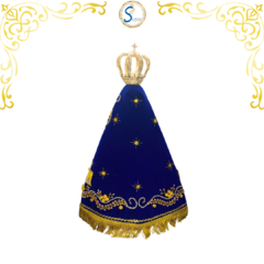 Imagem de Nossa Senhora Aparecida Completa de 40cm - Réplica da Oficial da Basílica Velha 2023 - Silvana Mantos