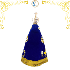 Imagem de Nossa Senhora Aparecida completa de Luxo 30 cm - Manto Azul Royal na internet