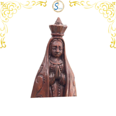 Imagem de Nossa Senhora Aparecida MADEIRA 25CM - comprar online