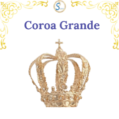 Coroa GRANDE Réplica Maciça Folheada na internet