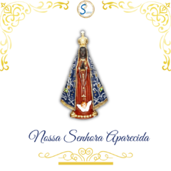 Imagem de Nossa Senhora Aparecida 15cm - RESINA