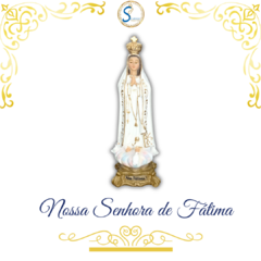 Nossa Senhora de Fátima 15cm RESINA