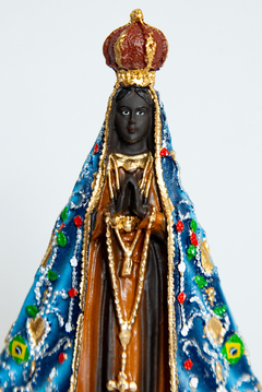 IMAGEM DE NOSSA SENHORA APARECIDA 15CM RESINA na internet