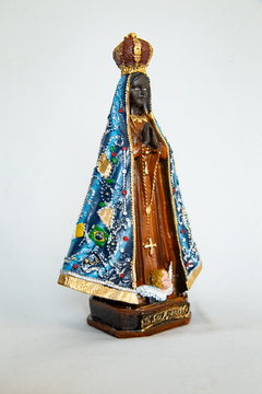 IMAGEM DE NOSSA SENHORA APARECIDA 20CM RESINA - Silvana Mantos