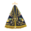 Manto Nossa Senhora Aparecida 35cm - Modelo do Papa Francisco