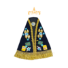 Manto Nossa Senhora Aparecida 17 cm - Modelo Sem Touca