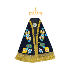 Manto Nossa Senhora Aparecida 17 cm - Modelo Sem Touca