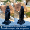 Imagem de Nossa Senhora Aparecida de Resina maciça 35cm Preta com Coroa Réplica de Nossa Senhora Aparecida