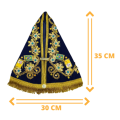Manto Nossa Senhora Aparecida 40cm - Modelo Pérola - comprar online