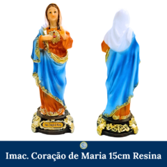 Imaculado Coração de Maria 15cm Resina