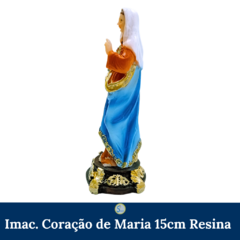 Imaculado Coração de Maria 15cm Resina - Silvana Mantos